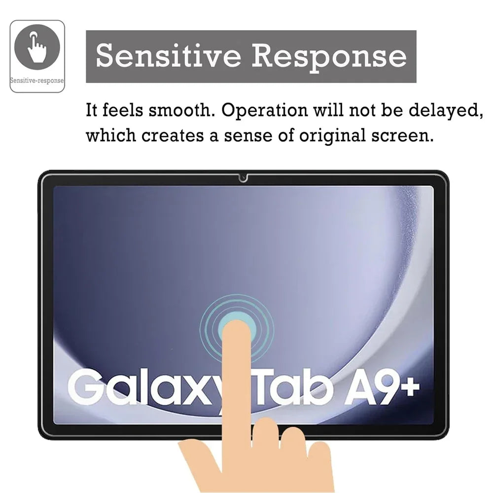 Samsung Galaxy Tab A9+ Screen Protector - 2 Pack 9H Tempered Glass Tidesmit