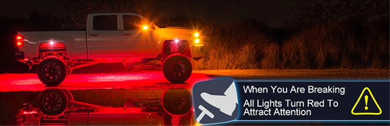 LED Rock Lights for Trucks | 4-12 Pod RGB App-Controlled Underglow Kit Tidesmit