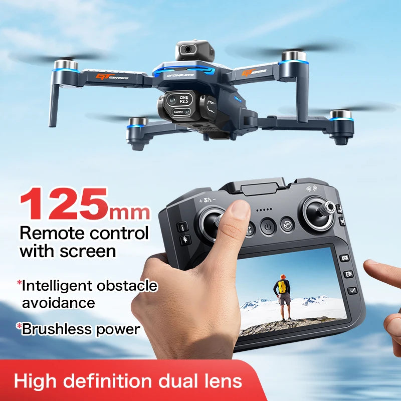 8K HD Camera Drone with GPS and Obstacle Avoidance - Foldable Quadcopter Tidesmit