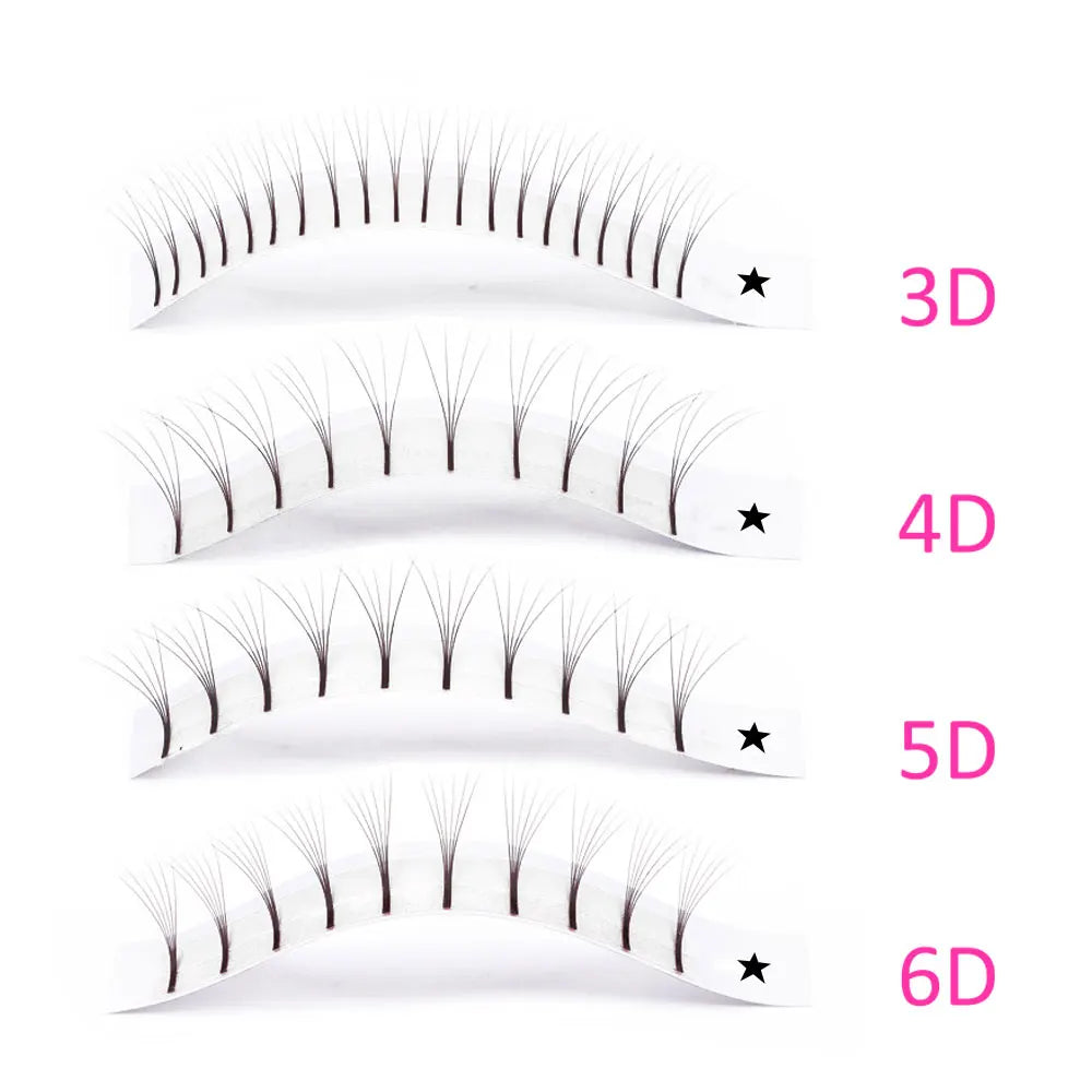 Russian Volume Eyelash Extensions 5D-6D | Matte Soft False Lashes False Eyelashes Tidesmit