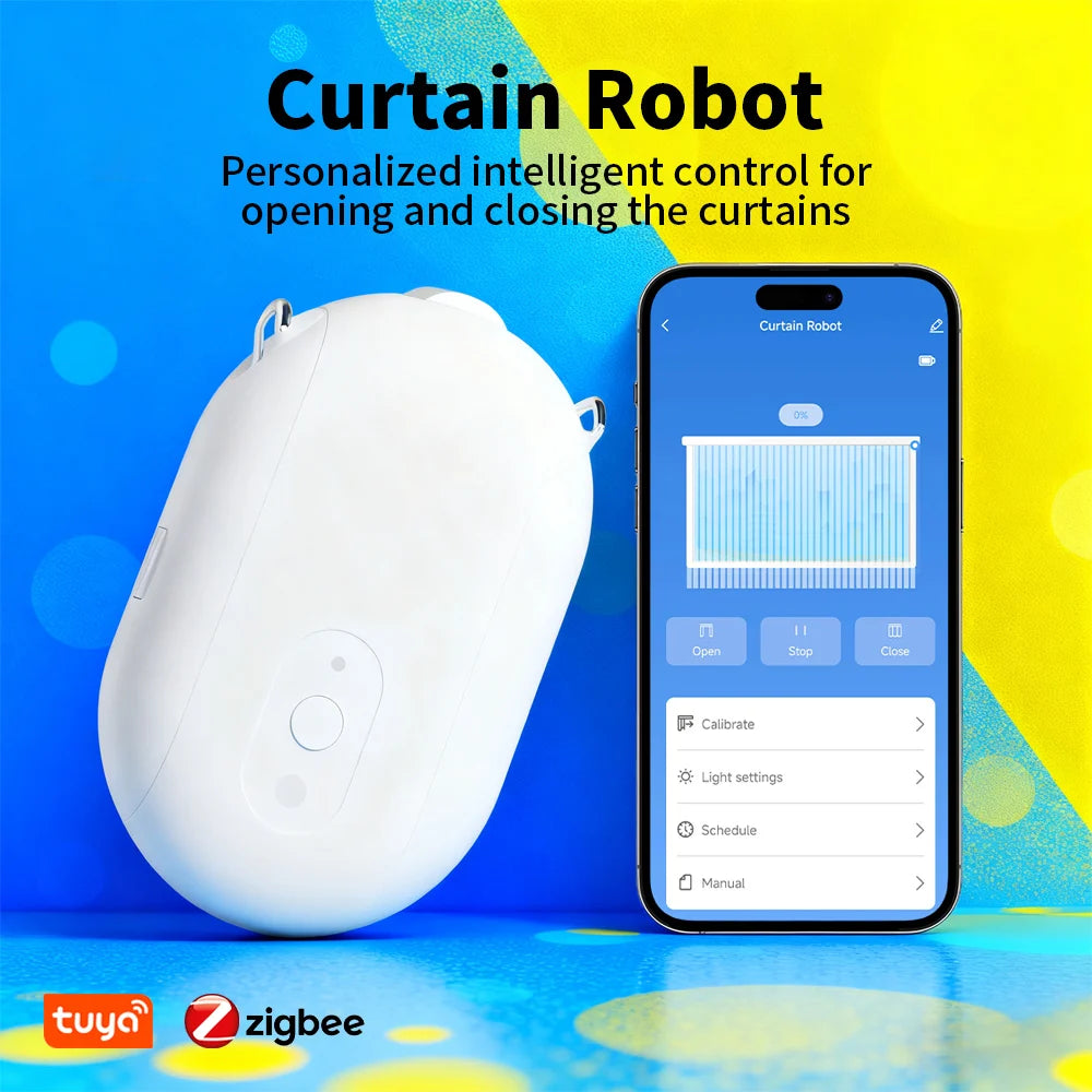 Zigbee Curtain Robot Smart Controller - Voice & App Control for Smart Homes Tidesmit