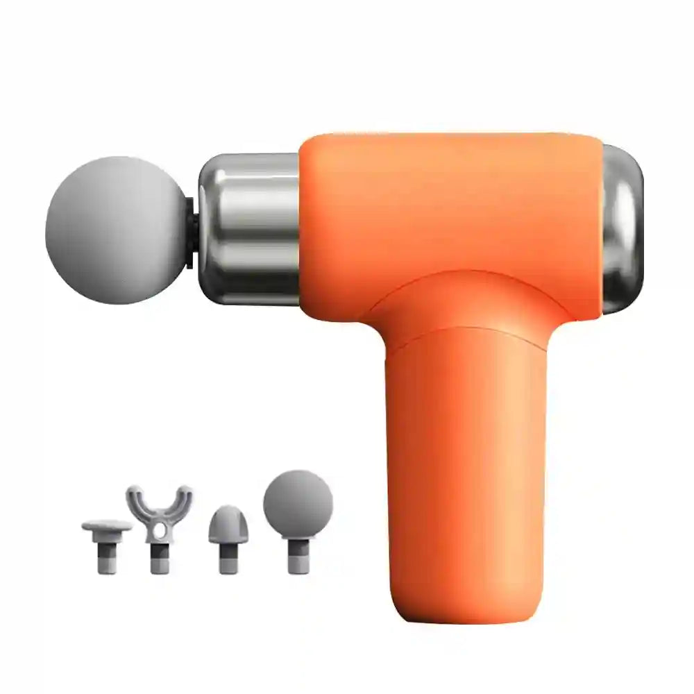 Fascia Gun: 6-Speed Portable Deep Tissue Muscle Recovery Massager Fascia Gun Orange Tidesmit