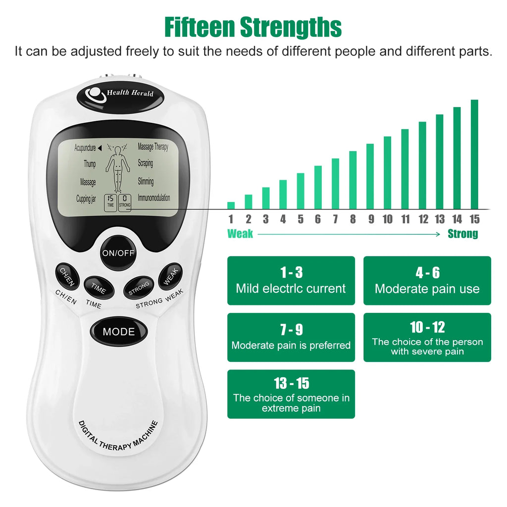 EMS Tens Unit Muscle Massager: Portable Deep Tissue Pain Relief Body Shaping Massage Equipment Tidesmit