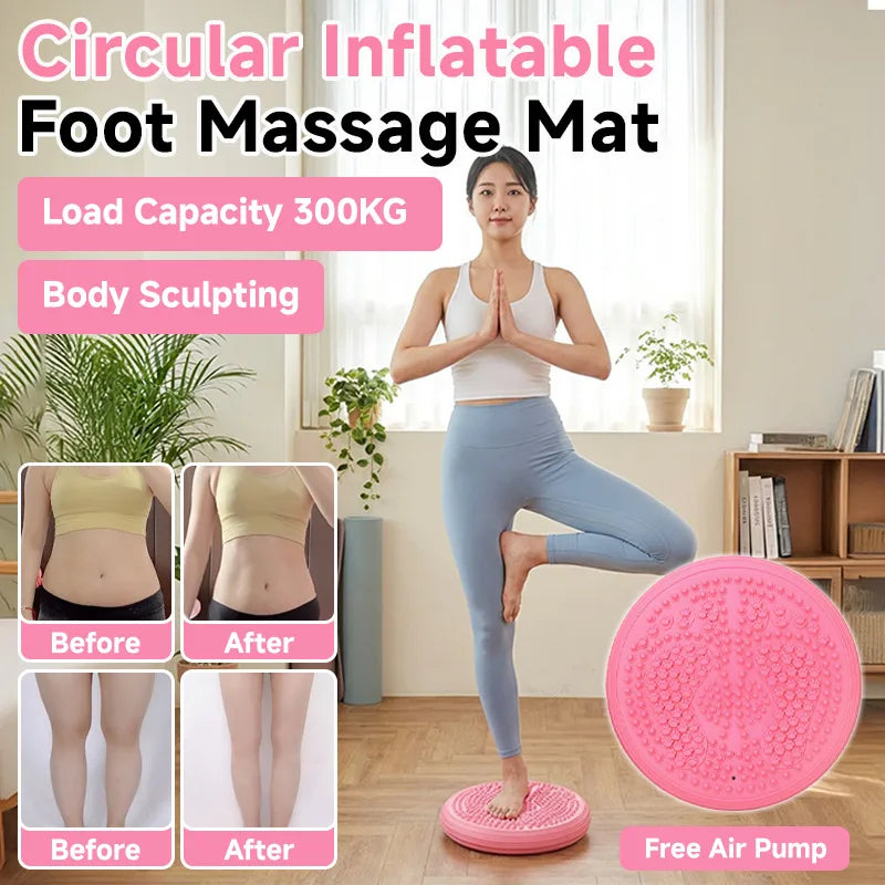 Inflatable Balance Trainer | Massage Stepper for Core Stability Massage Cushion Tidesmit