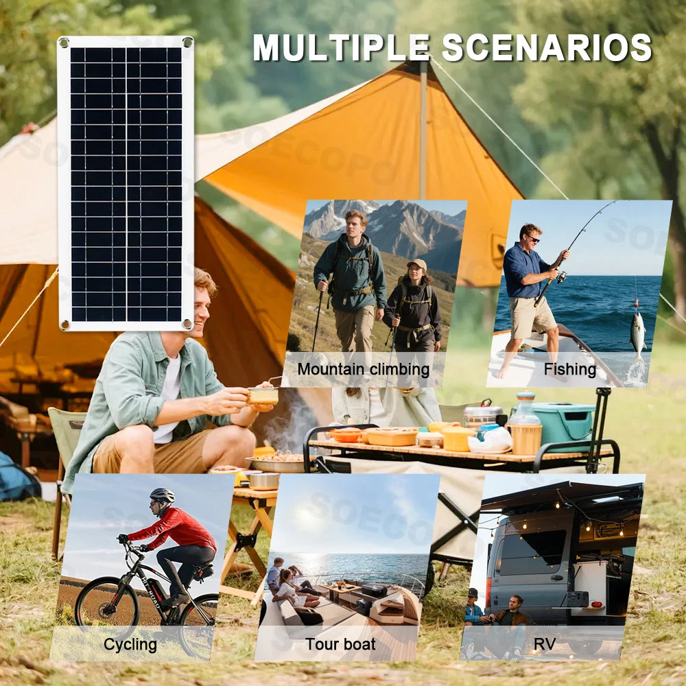 SOECOPO 10000W Solar Generator Kit, 12V to 110V/220V Inverter, 200W Panel, 100A Controller, for Off-Grid Home, RV & Camping