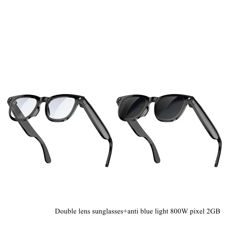 Smart Glasses with AI Voice Translation & Video Recording - Tidesmit 800W 2GB Tidesmit