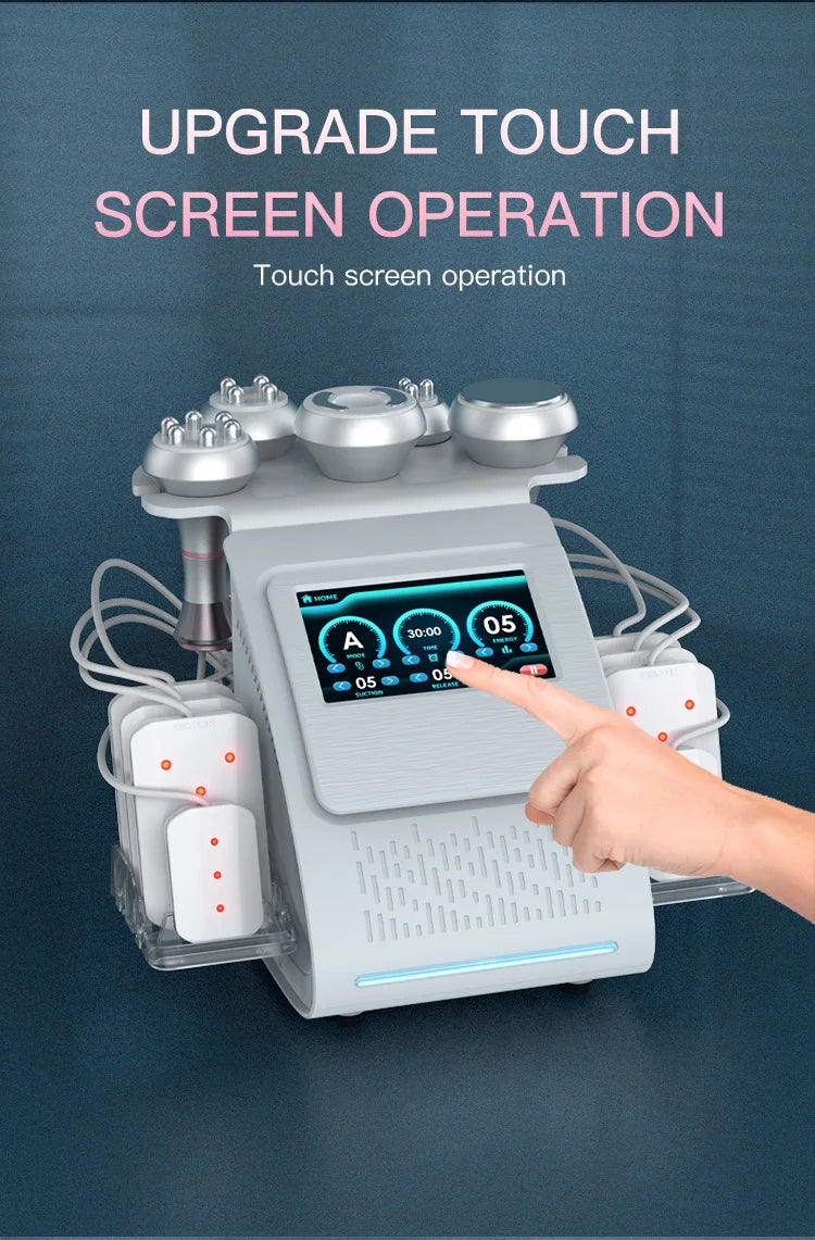 80K Ultrasonic Cavitation Machine: 6-in-1 Body Slimming Device Body Shaping Massage Equipment Tidesmit