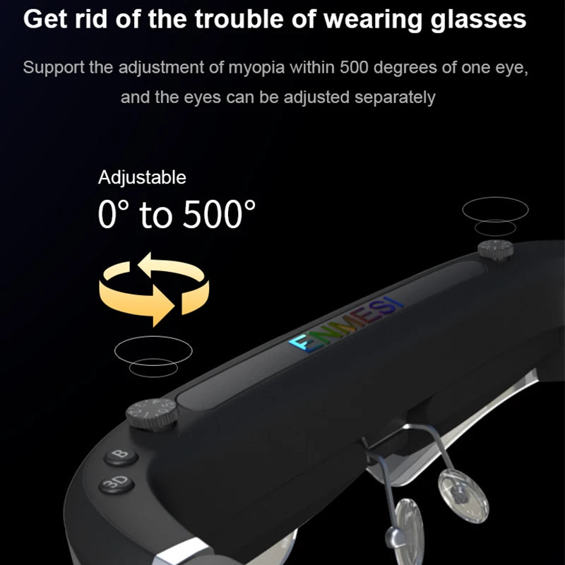 3D Android Smart Glasses VR Headset | 512GB OLED Spatial Display Tidesmit