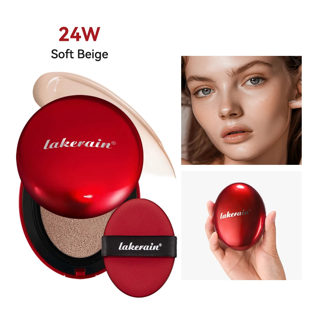 Tidesmit long-lasting semi-matte cushion foundation with SPF 72-hour wear face base makeup texture close-up