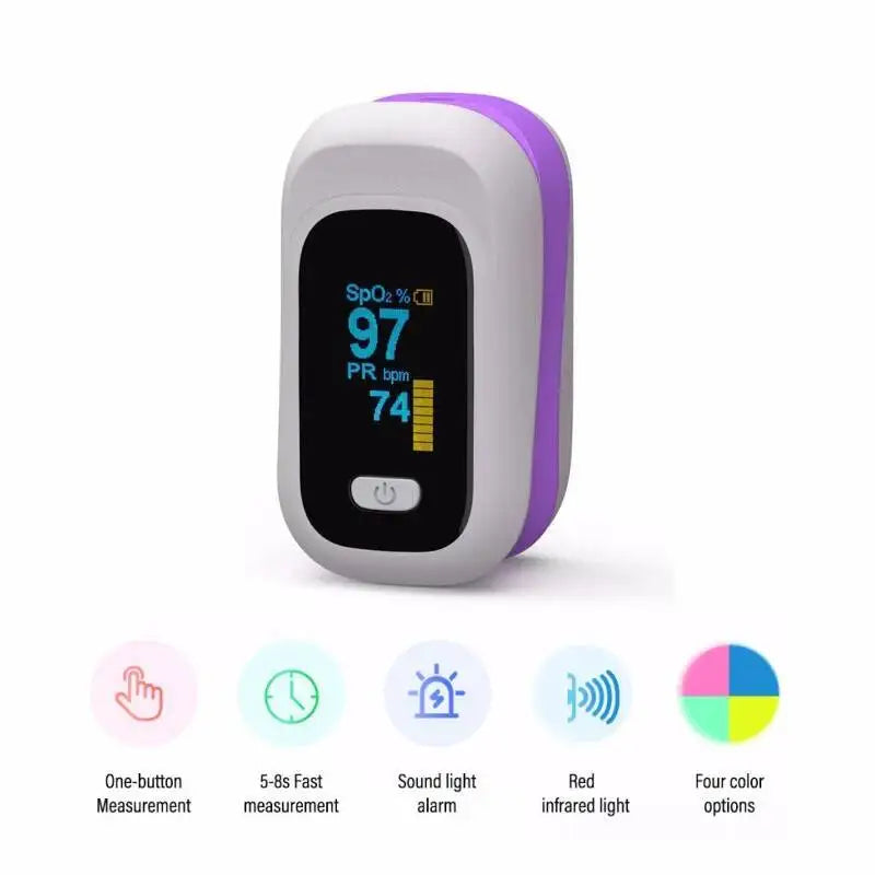 Medical Fingertip Pulse Oximeter Medical Ear forhead Body Infrared Thermometer home Saturation Meter portable  oximetro de pulso