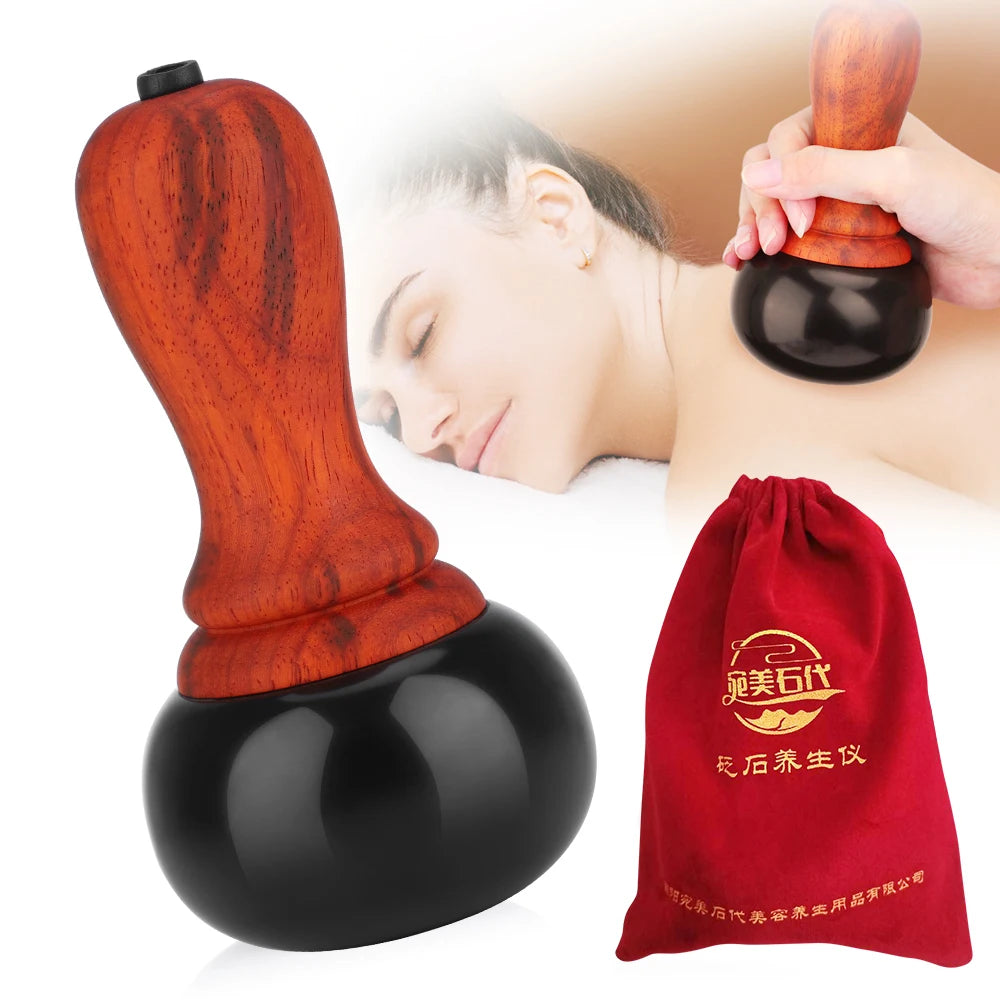 Electric Gua Sha Massager: Heated Jade Tool for Deep Tissue Relief Back Massage Instrument Tidesmit