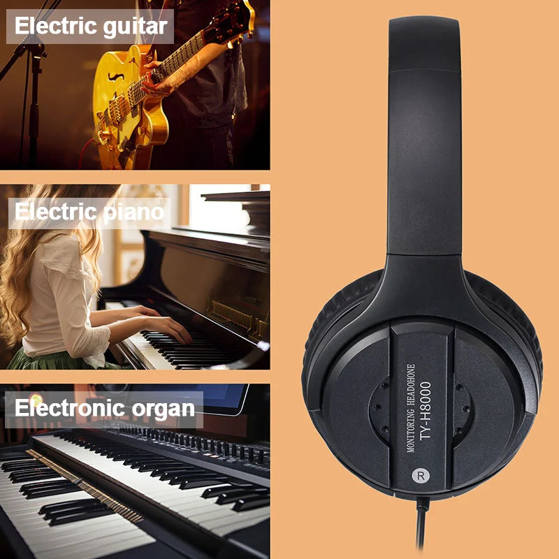 Studio Monitor Headphones with Active Noise Cancellation - Wired Over-Ear Tidesmit