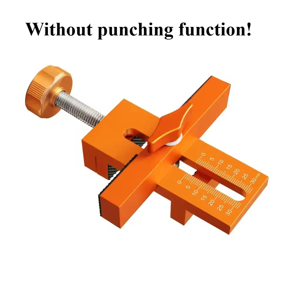2 in 1 Aluminum Alloy Cabinet Door Installation Positioner 6/8/10mm Rebounder Punched Mounting Jig Cabinet Door Panel
