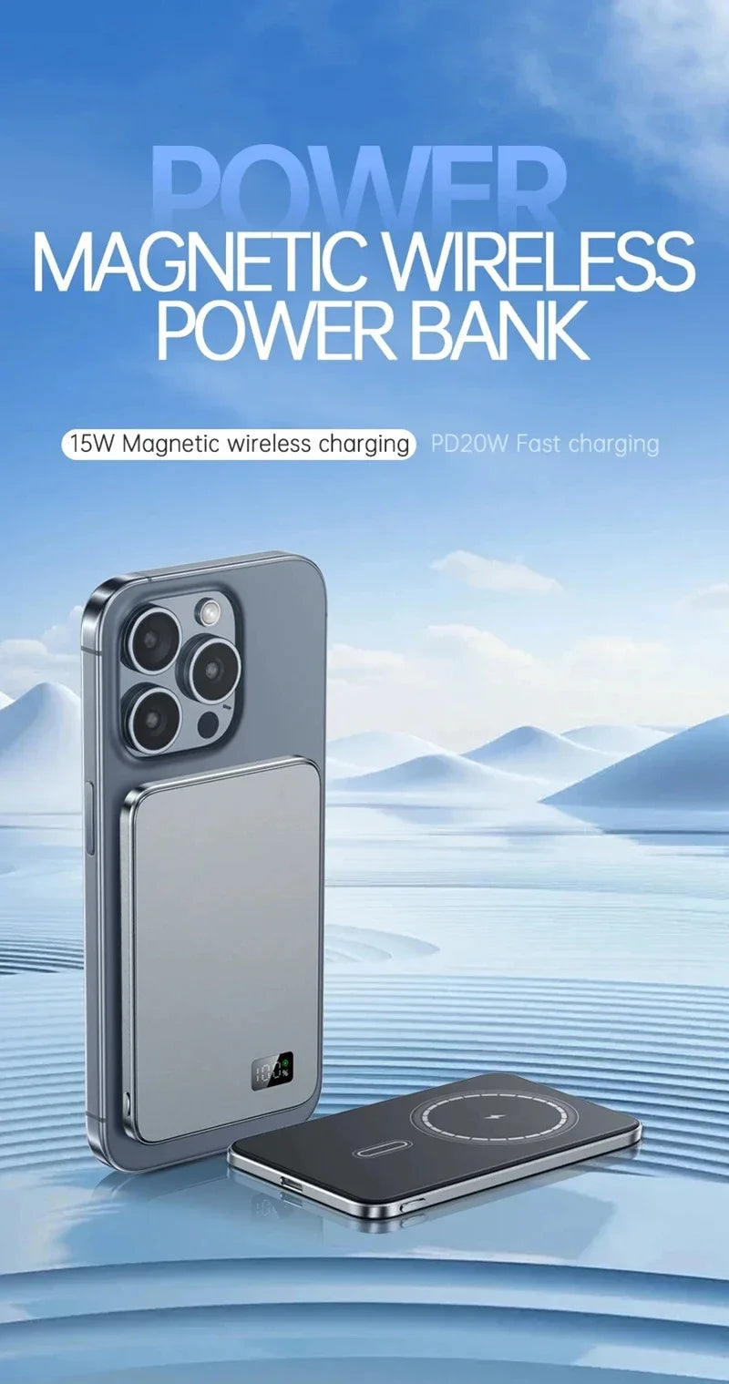 Tidesmit Magnetic Wireless Power Bank | Fast Charging Portable Charger Tidesmit