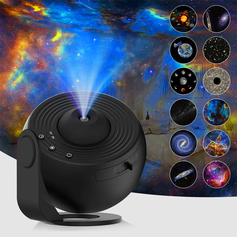 Galaxy Projector Night Light 360 Degree Star Lamp for Bedroom Decor 13 in 1 Projector Tidesmit