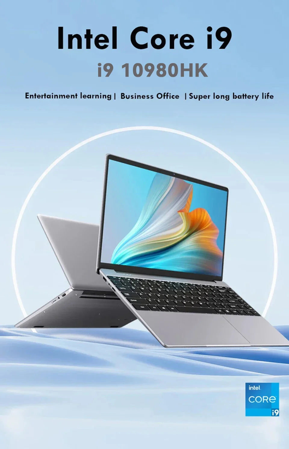 NEW Arrival Portable Intel Core I9 10980HK Laptop Computer 16GB DDR4 1TB SSD 14.1' Notebook Windows 11 4K Office Gaming PC