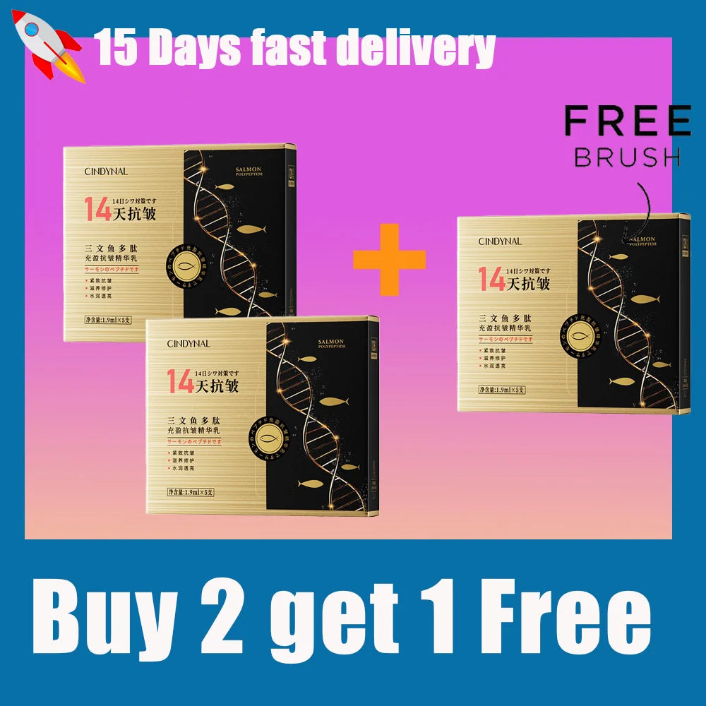 Salmon DNA Light Energy Anti- Wrinkle  Serum Fade Fine Lines Facial Moisturizing brightning Anti Aging Firming Skin Care