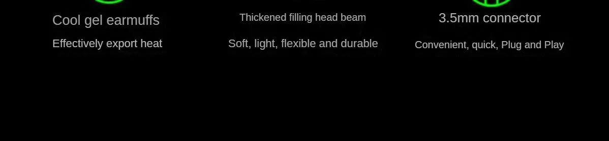 Tidesmit Wired Gaming Headset with Mic - Low Latency Over-Ear Comfort Tidesmit