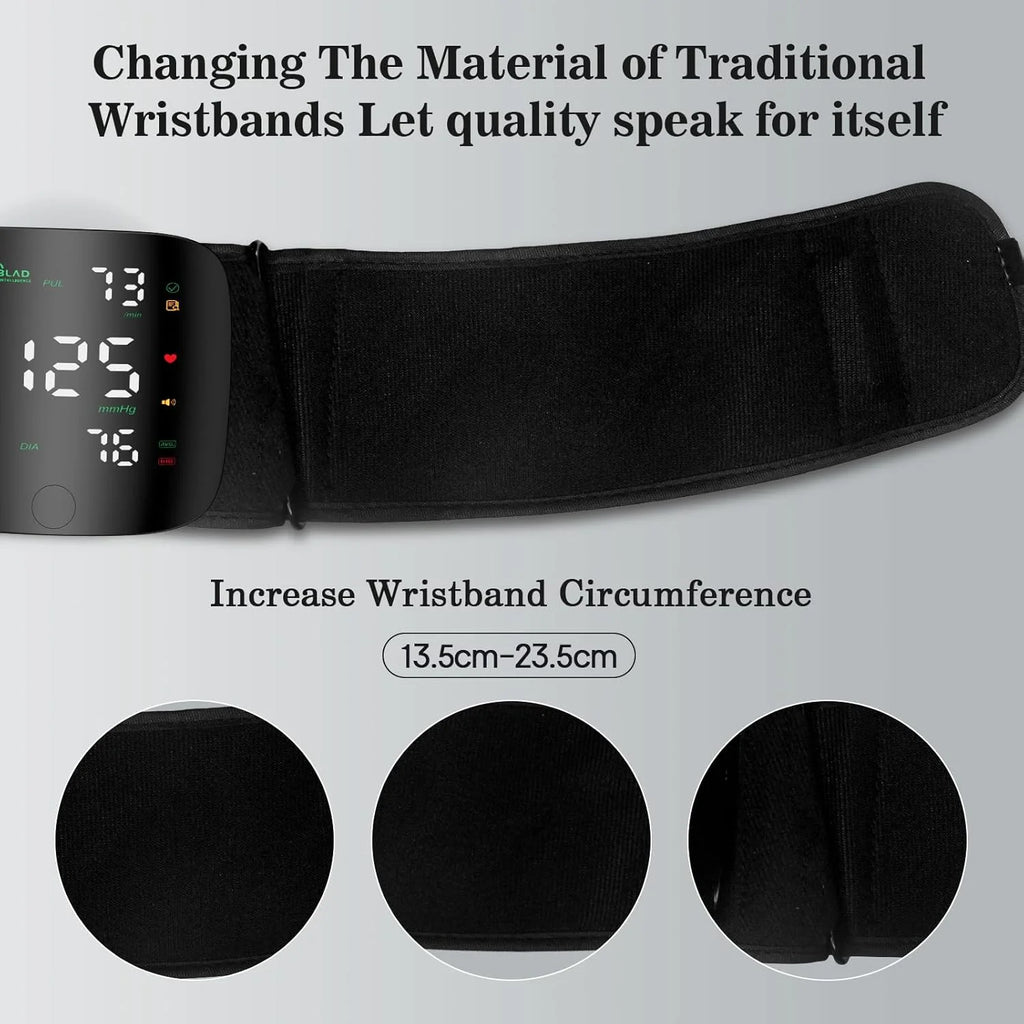 Rechargeable Digital Wrist Blood Pressure Monitor Sphygmomanometer Tonometer Tensiometer blood pressure Heart Rate Monitor