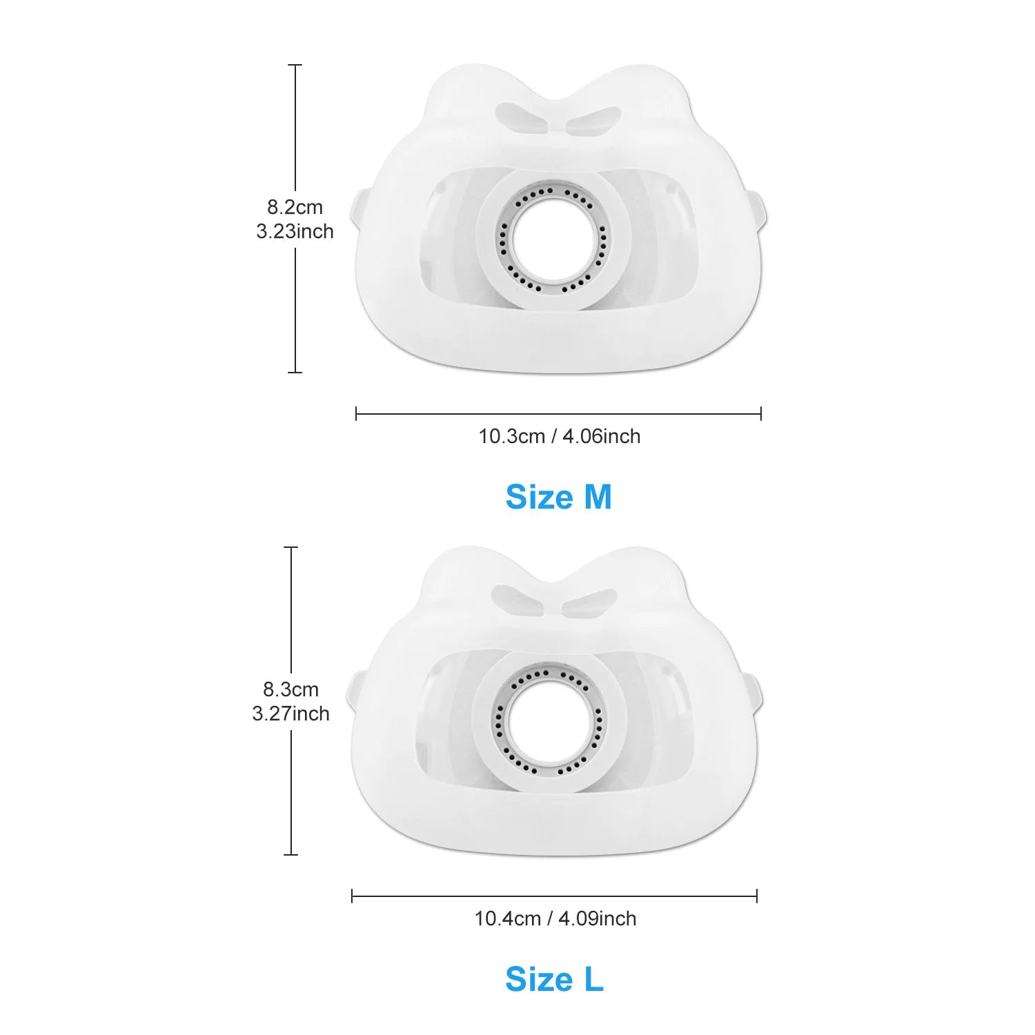 2/1pc CPAP Face Mask for AirFit F40 Auto CPAP Machine Sleep Apnea Nasal Mask Anti Snoring Apnea Replacement Mask Accessories New