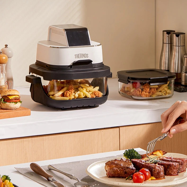 Air fryer household 2026 new small visual borosilicate glass large-capacity frying and baking machine