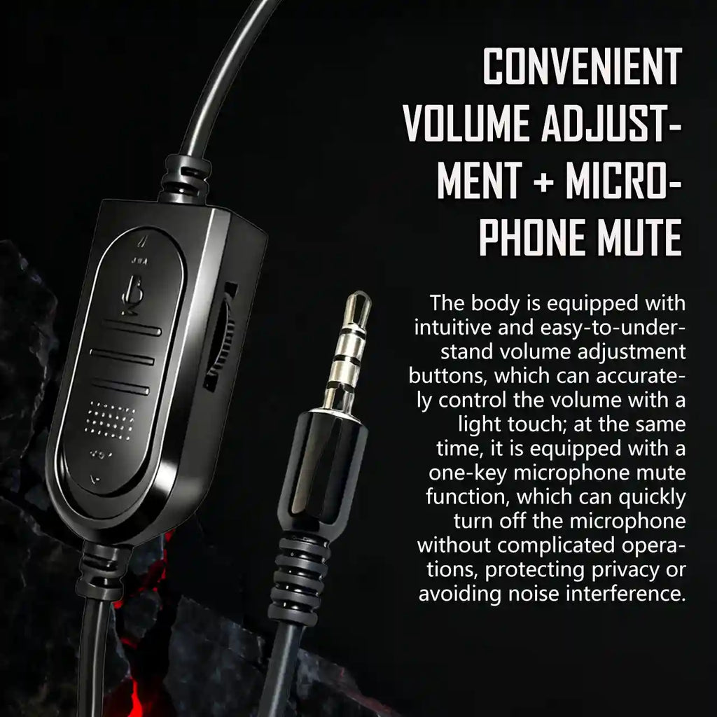 Wired Over-Ear Gaming Headphones - Noise-Canceling Black - Tidesmit Tidesmit