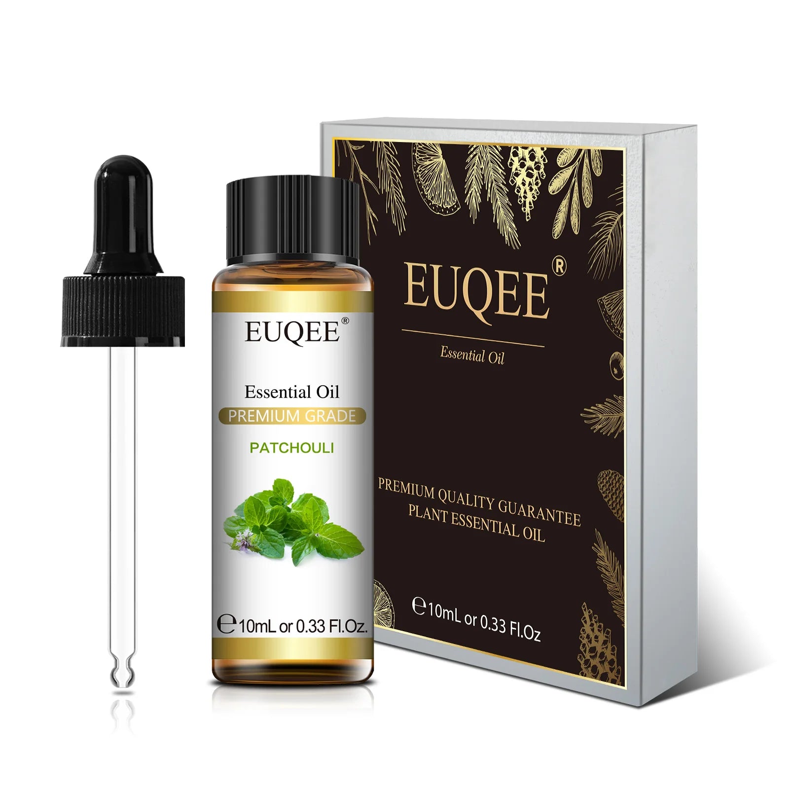 EUQEE 10ml Pure Essential Oil For Aromatherapy Diffuser-Jasmine Eucalyptus Frankincense Cinnamon Lavender Aroma Essential Oils