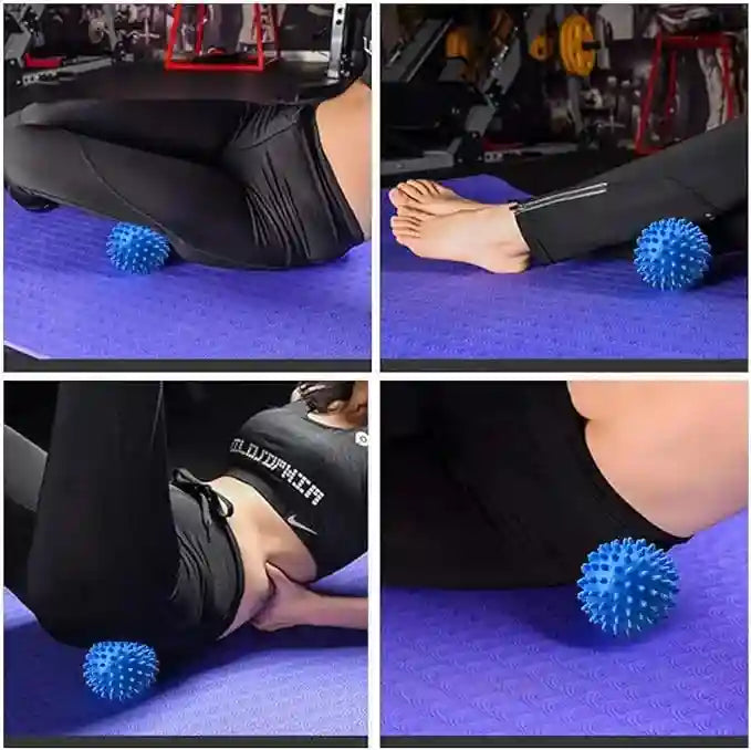Spiky Massage Ball for Myofascial Release - 7.5cm Portable Wellness Tool Relaxation Treatment Tidesmit