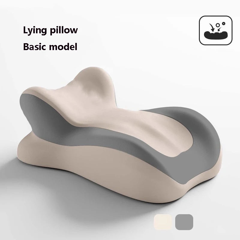 Memory Foam Ergonomic Pillow for Neck Support and Muscle Relief Massage Cushion Without small pillow Tidesmit