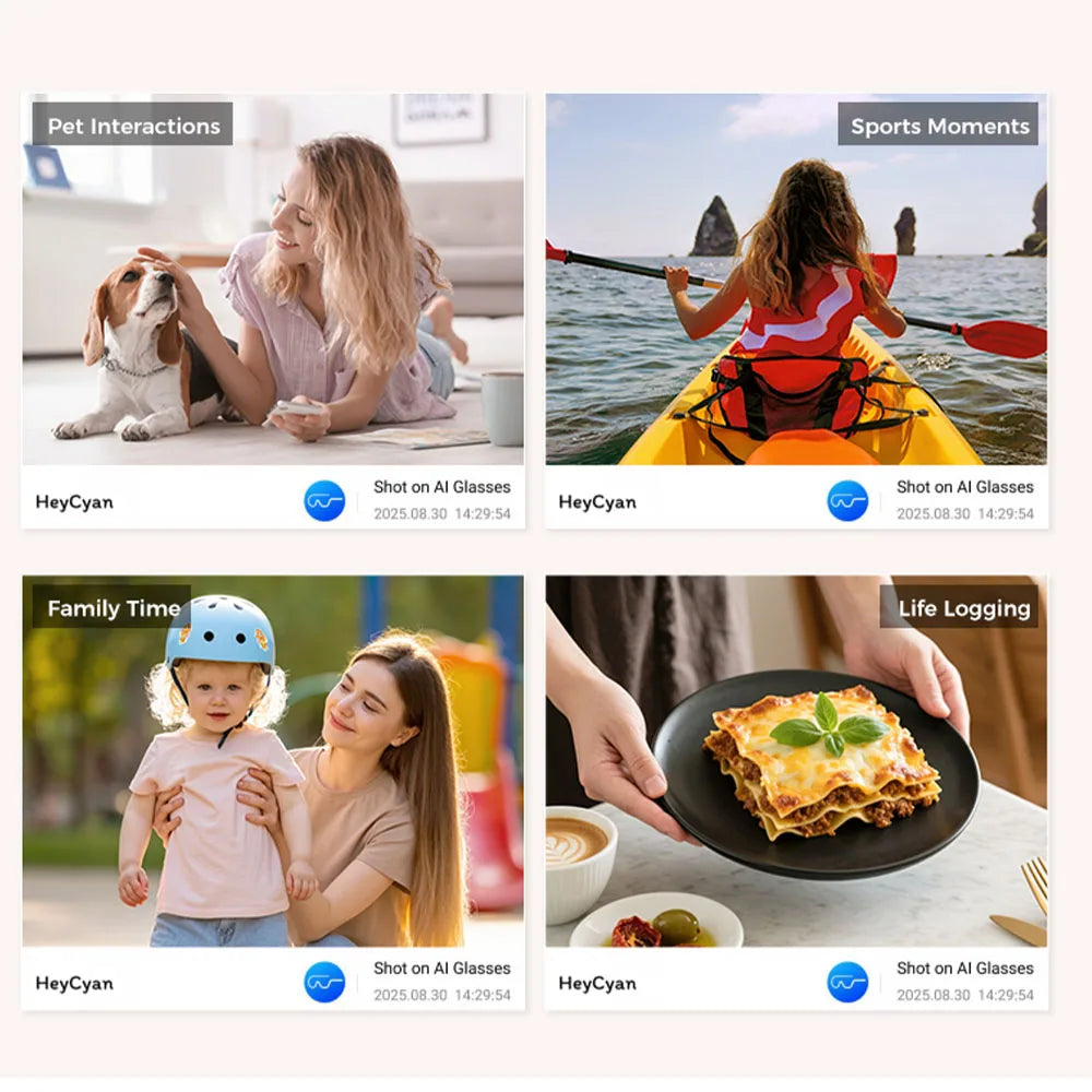 AI Smart Glasses with 8MP Camera and Real-Time Translation - Tidesmit Tidesmit
