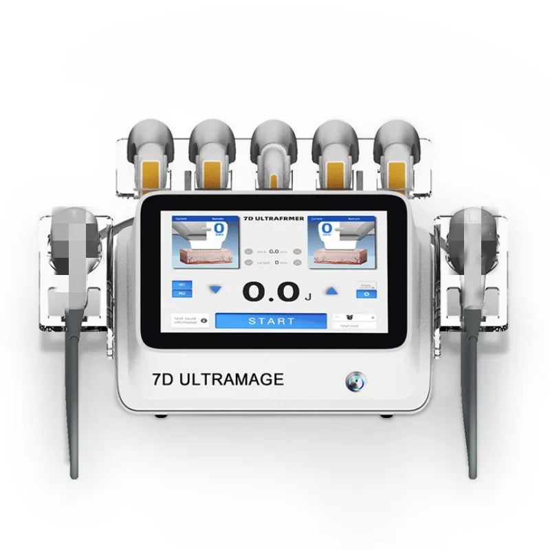 Tidesmit 7D professional SPA treatment device for localized fat removal and muscle sculpting, side view.
