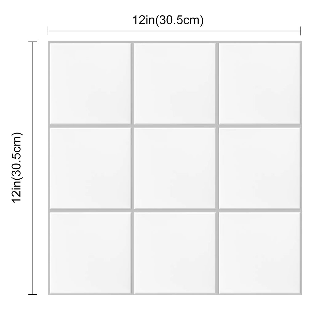 10 Sheets Square Grid Peel And Stick Tile Mosaic Tile For Kitchen Bathroom Living Room Backsplash