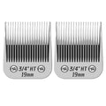 3/4" HT ceramic dog clipper blade for professional grooming. Fits Andis, Oster A5, and Wahl KM pet hair clippers.