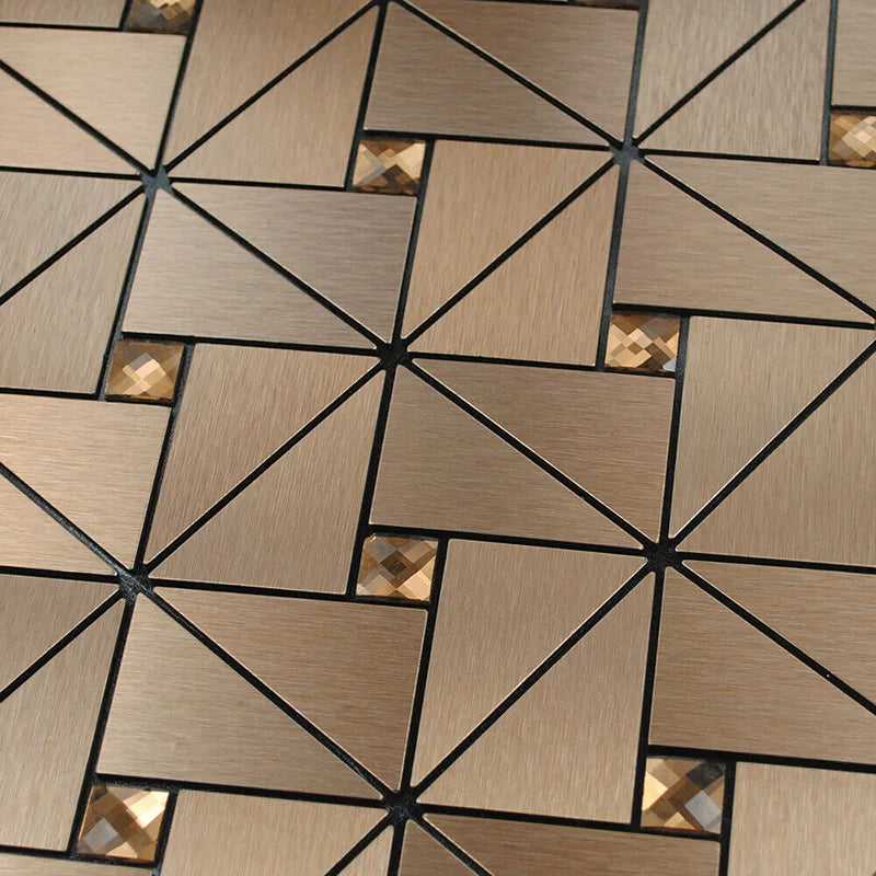 5 Pcs Self Adhesive Mosaic Stick Wall Tile Backsplash Bathroom Washbasin Living Room Home Background KTV Decor Wall Decals