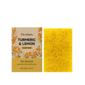 Turmeric Lemon Brightening Soap Bar Exfoliating Deep Cleansing Moisturizing Repair Smoothing Refreshing Lightening Handmade Soap