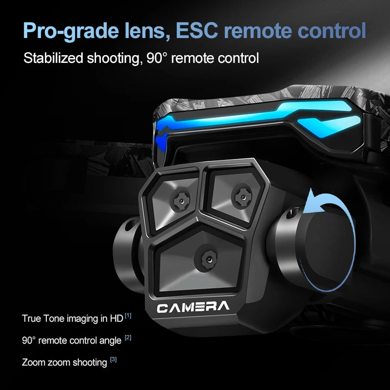 4K RC Camera Drone - D13 Foldable GPS Quadcopter with Obstacle Avoidance Tidesmit