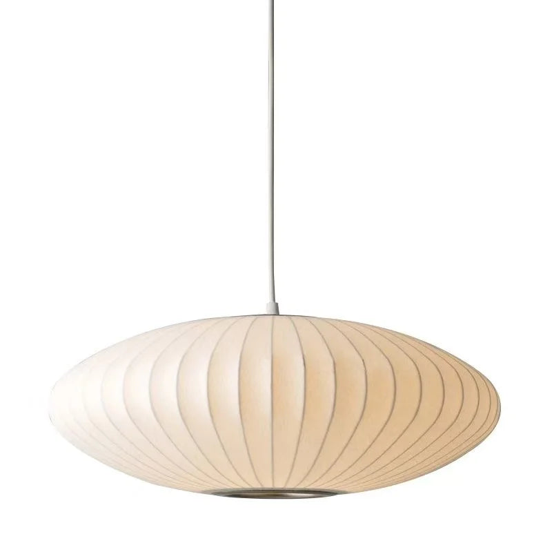 Wabi-Sabi Silk Pendant Lamp | Handmade Japanese Minimalist Lighting D80cm Silk lamp body|China Mainland Tidesmit