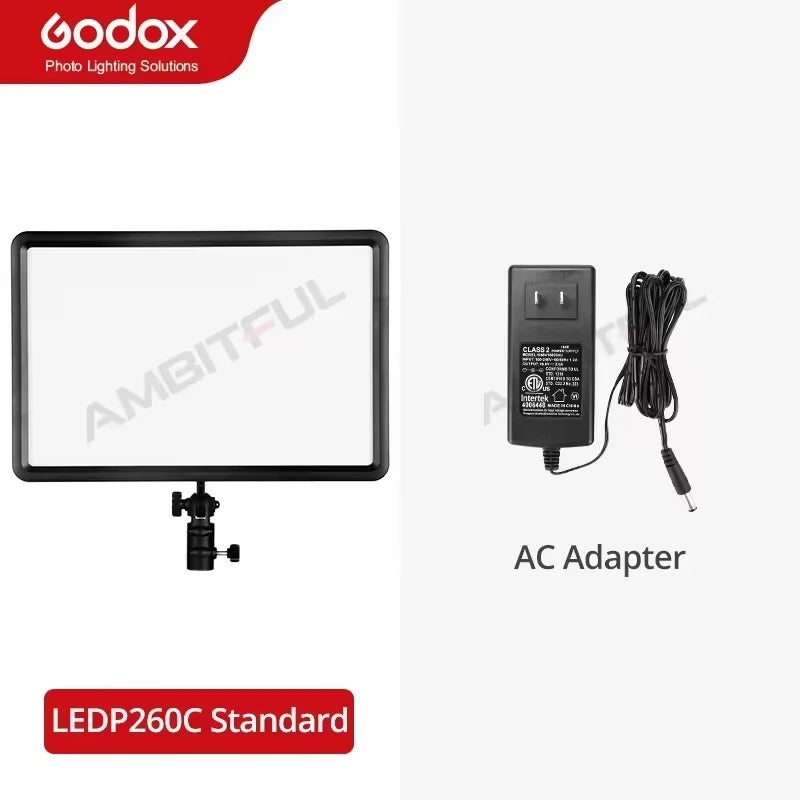 LED Video Light Panel 30W | Adjustable Color Temp Lighting Kit LEDP260C Kit 1 Tidesmit