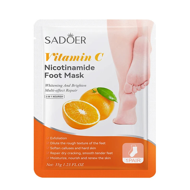Fruit Foot Peel Mask - 6 Pairs Exfoliating & Moisturizing Treatment Scrubs Treatments Tidesmit