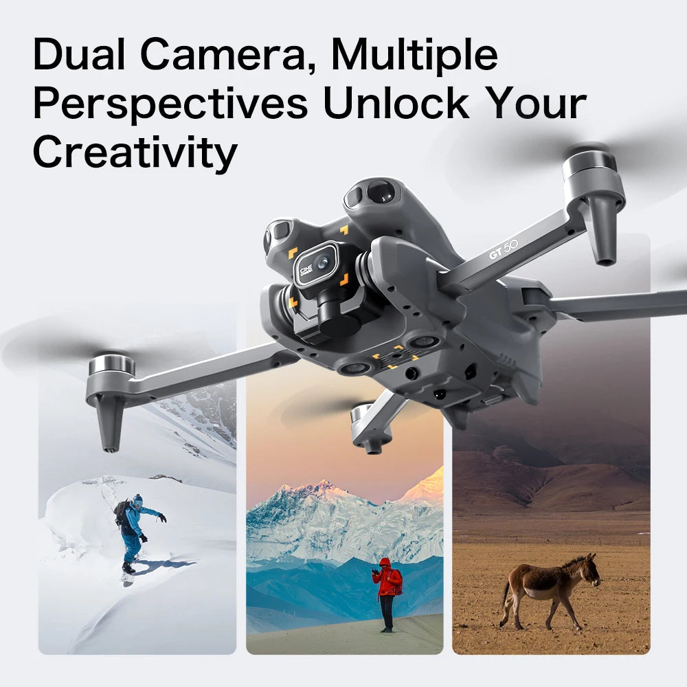 Mini 4K Camera Drone - Foldable GPS Drone with Obstacle Avoidance Tidesmit