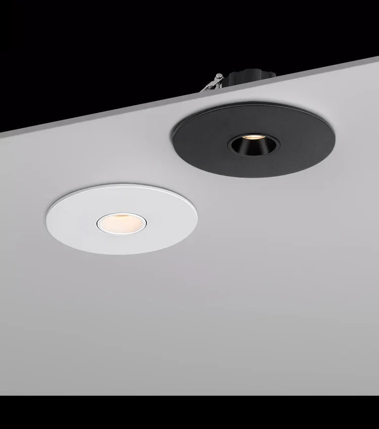 Led Spotlight Small Beam Angle 3 8 15 Degree Spot Light Recessed Round Atmosphere Dining Table Ultra-thin White Black 85-265V
