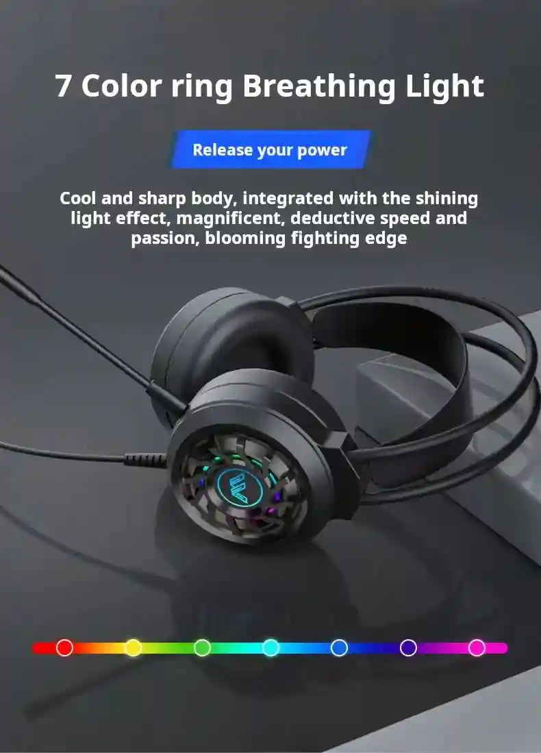 Tidesmit 7.1 Surround Sound Gaming Headset with Noise Cancellation Tidesmit