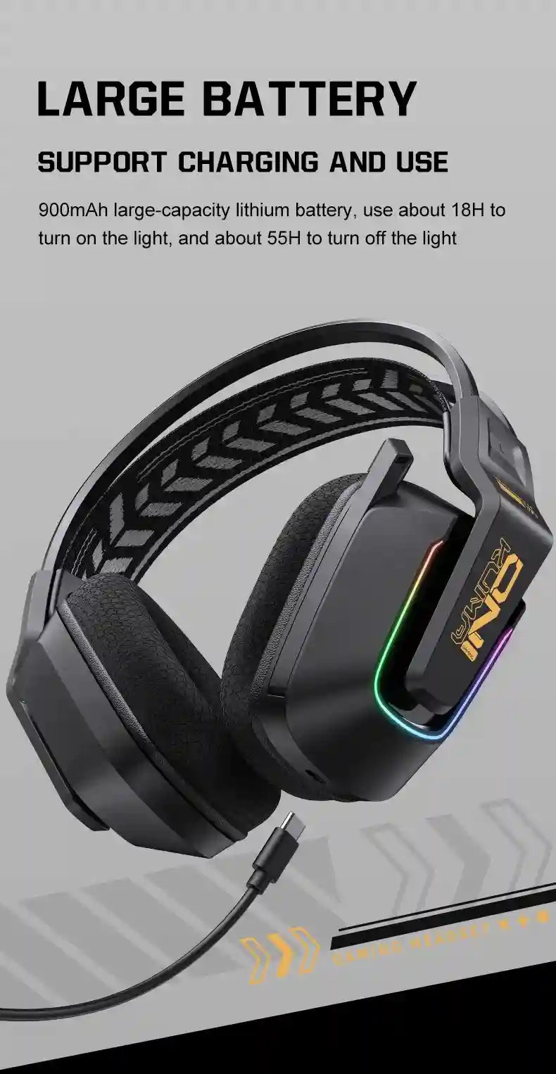 Tidesmit GT828 Wireless Gaming Headset with Low Latency Audio Tidesmit