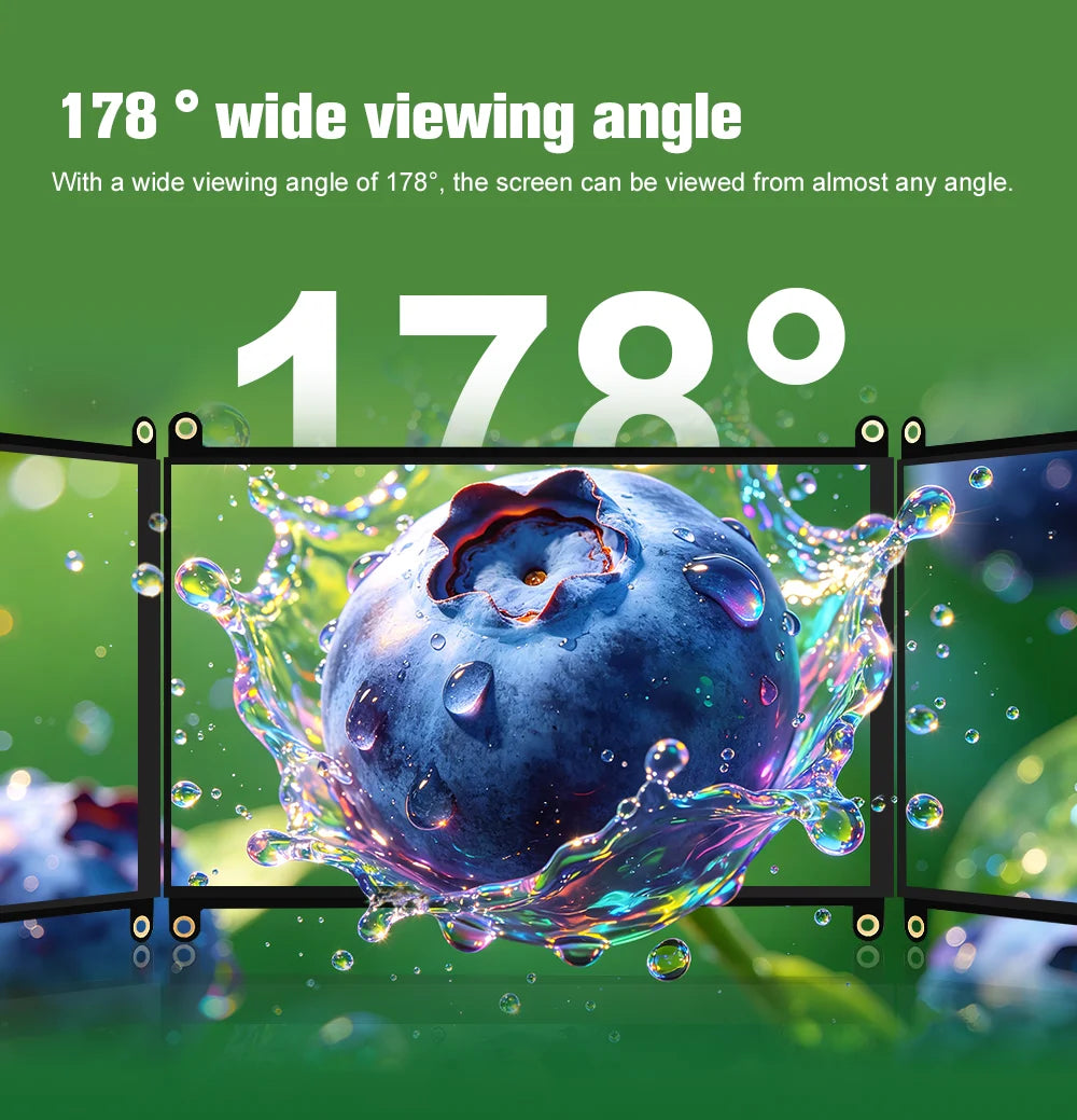 8 Inch Raspberry Pi Touch Monitor 1920×1200 IPS 10-Point Touch Screen Dual Speaker HDMI Display for Pi 5/4B/3B PC DIY Case 3D