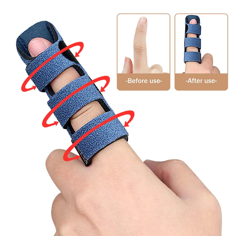 Adjustable Finger Corrector Splint Steel Plate Pain Relief Finger Brace Support Hand Splint Fix Strap Protector Breathable