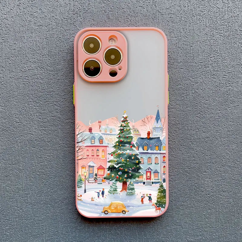 Christmas Cartoon Phone Case for iPhone 16 Pro Max - Shock-Absorbing Cover pink SDJJ 4 Tidesmit