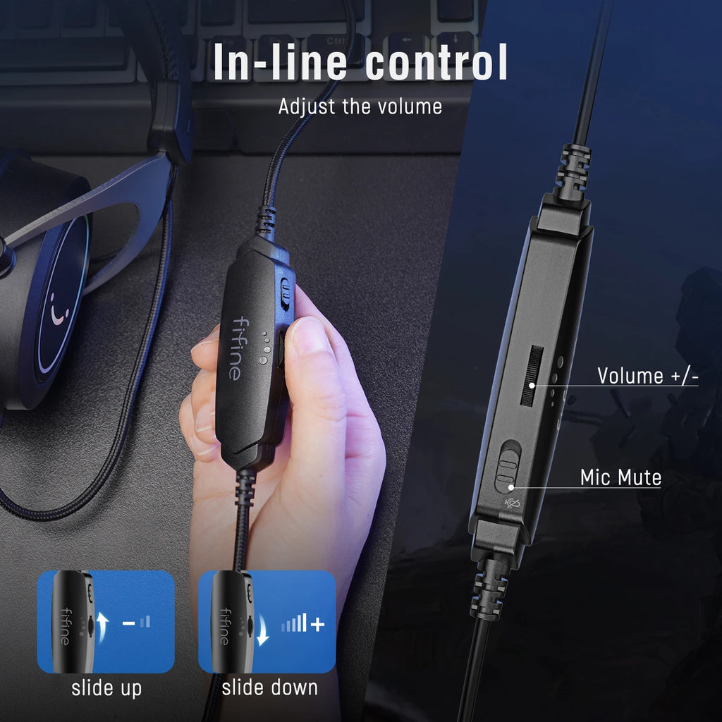 H3 Gaming Headset with Detachable Mic and Stereo RGB Sound Tidesmit