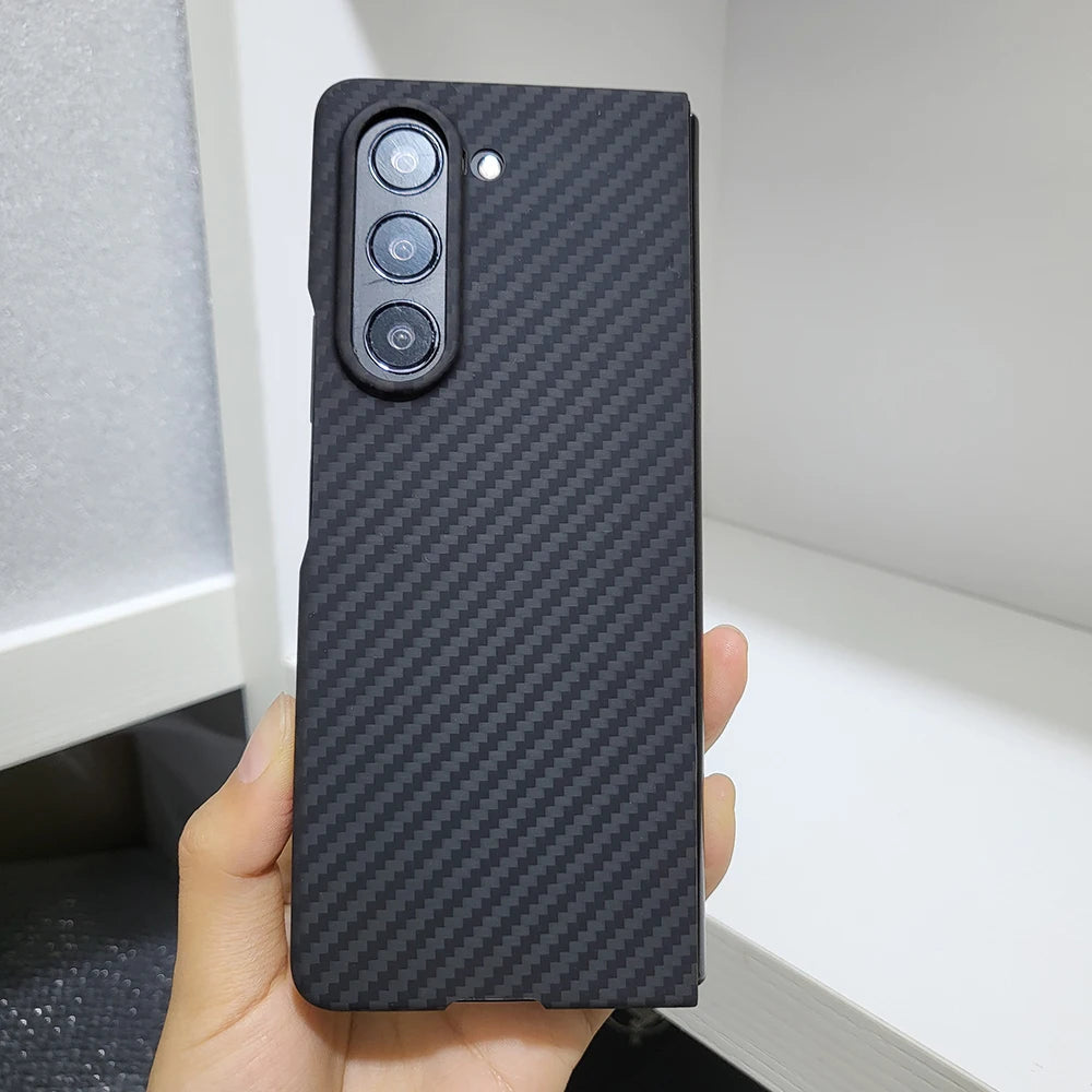 Samsung Galaxy Z Fold 6 Carbon Fiber Case | Ultra-Thin Aramid Cover Tidesmit