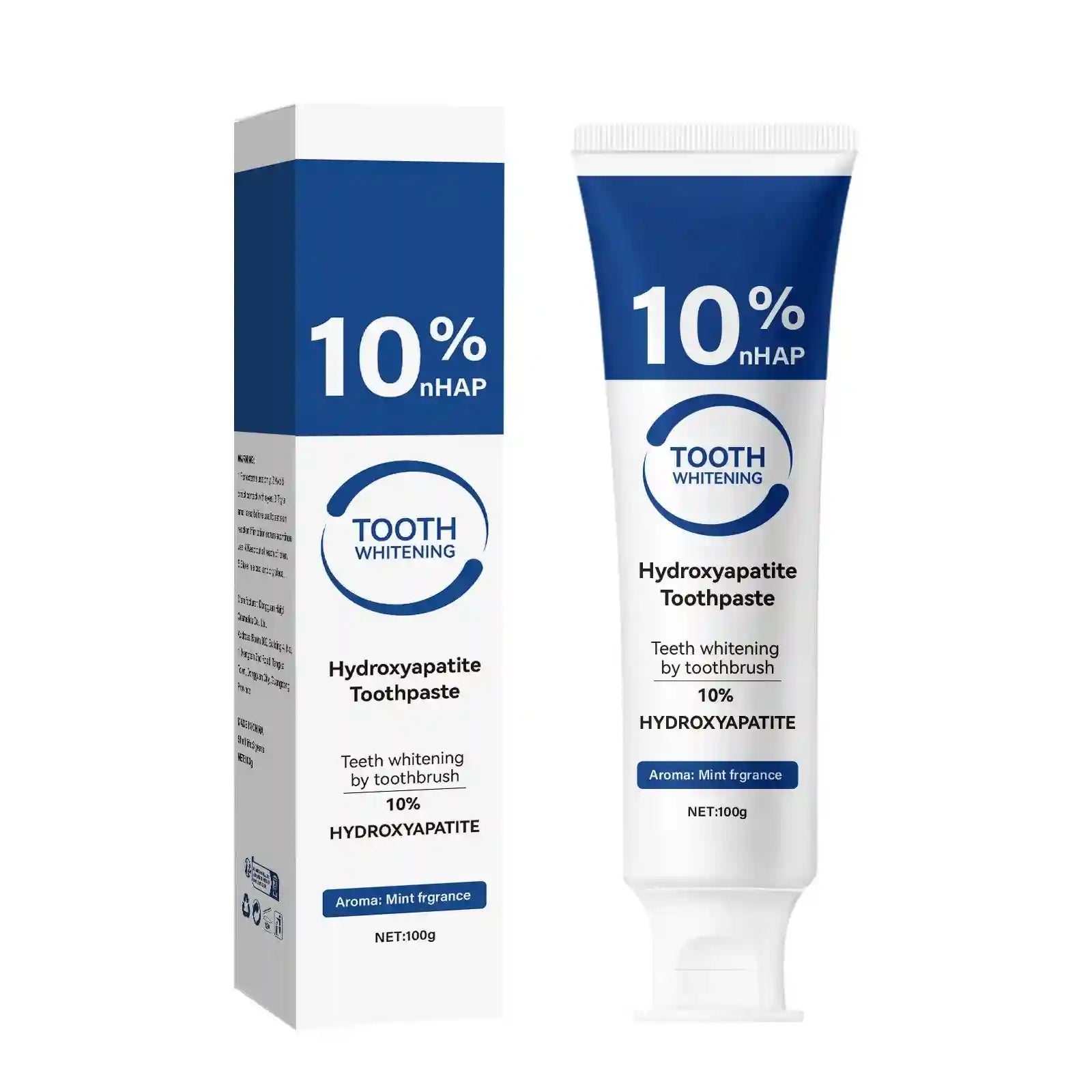Tidesmit 10% Hydroxyapatite whitening toothpaste for deep cleaning and enamel strengthening