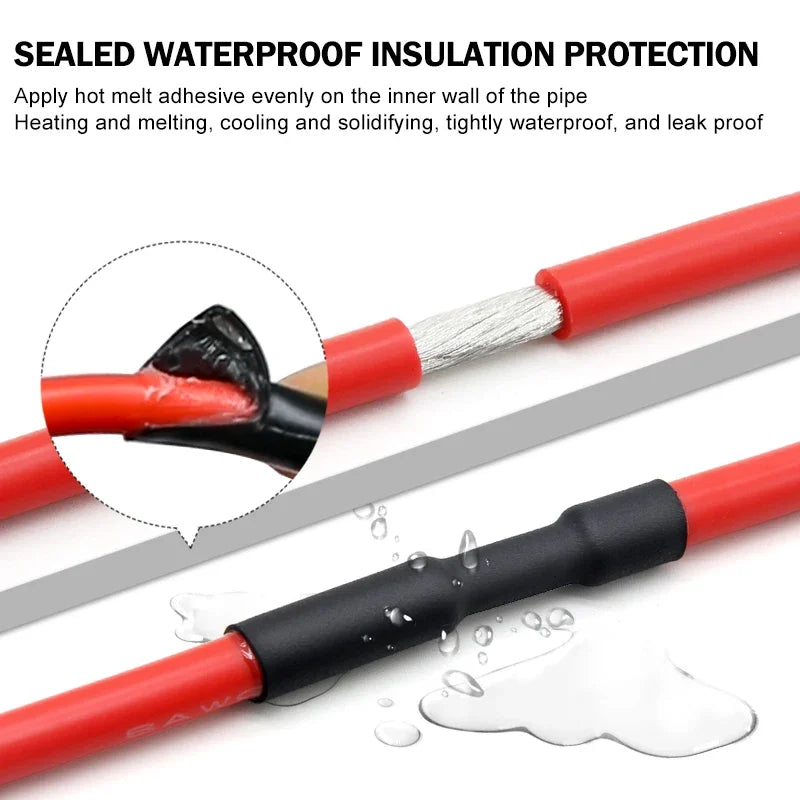 1~10m 3:1/4:1 Ratio With Glue Heat Shrink Tube ID 1.6mm - 50mm Adhesive Lined  Dual Wall Polyolefin ﻿Wrap Cable Protect Sleeve